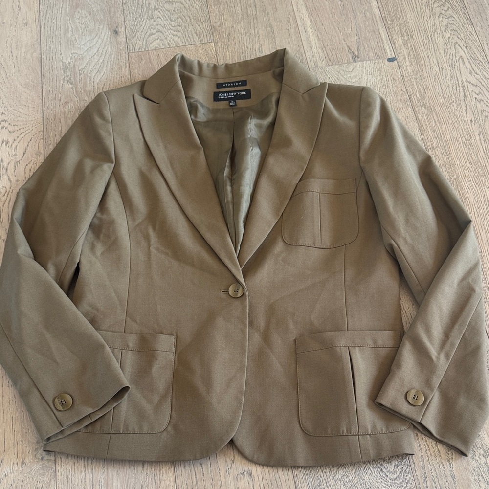 Jones New York Brown Blazer Jacket